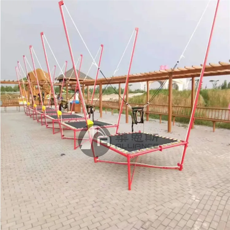 Kids bungee jumping trampoline bungee jumping for kids factory supply good quality