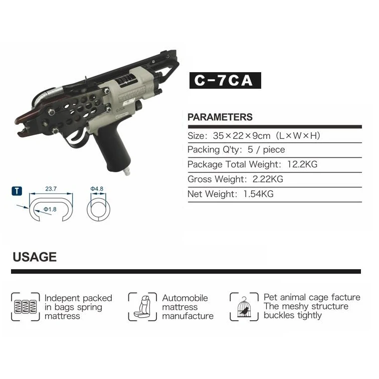 Woodpecker Pneumatic C Hog Ring Stapler C7C Plier