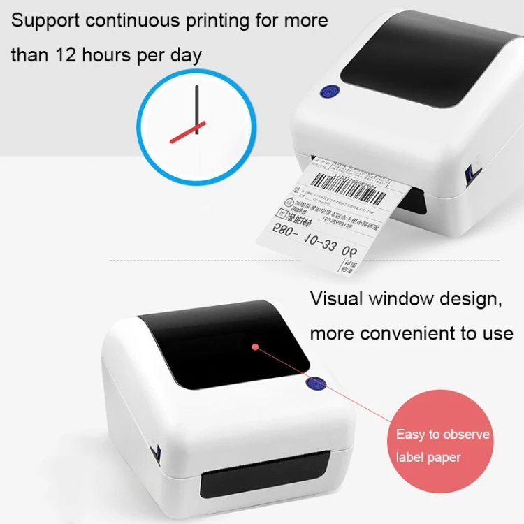 Горячая Распродажа 100 мм принтер штрих-кода для экспресс-заказа термопринтер самоклеящаяся машина печати