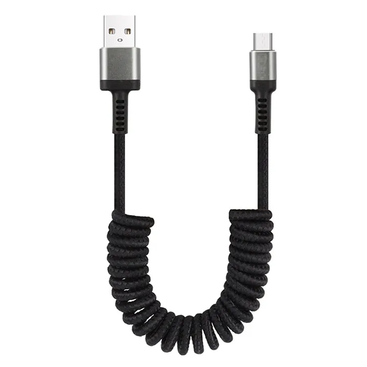 new products 2022 Factory Custom 1.5m 8 Pin To Usb Data Cable Line 2.4a Phone Charging Spring Cable Line