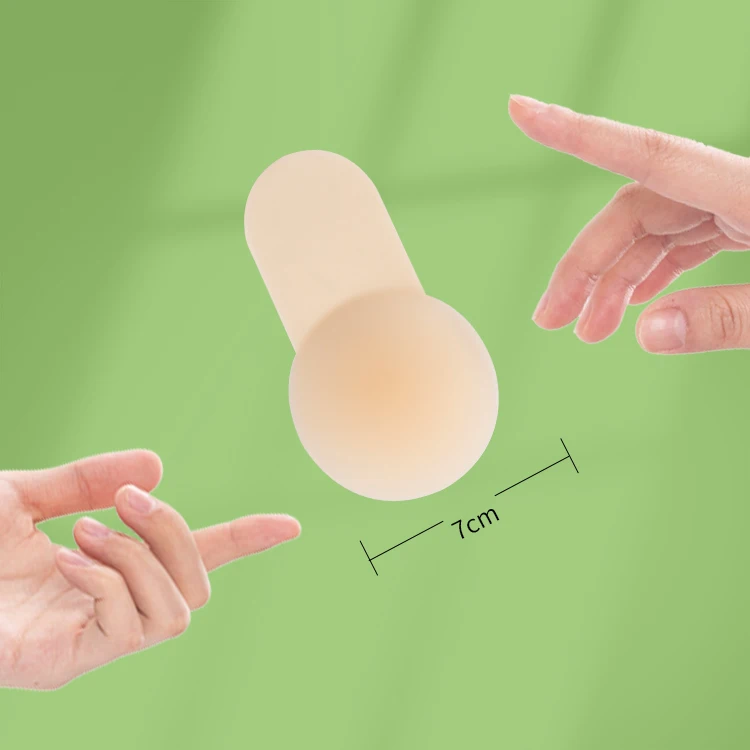 XR047 womens ultra thin sexy push up nipple cover reusable strong sticky silicone nipple cover