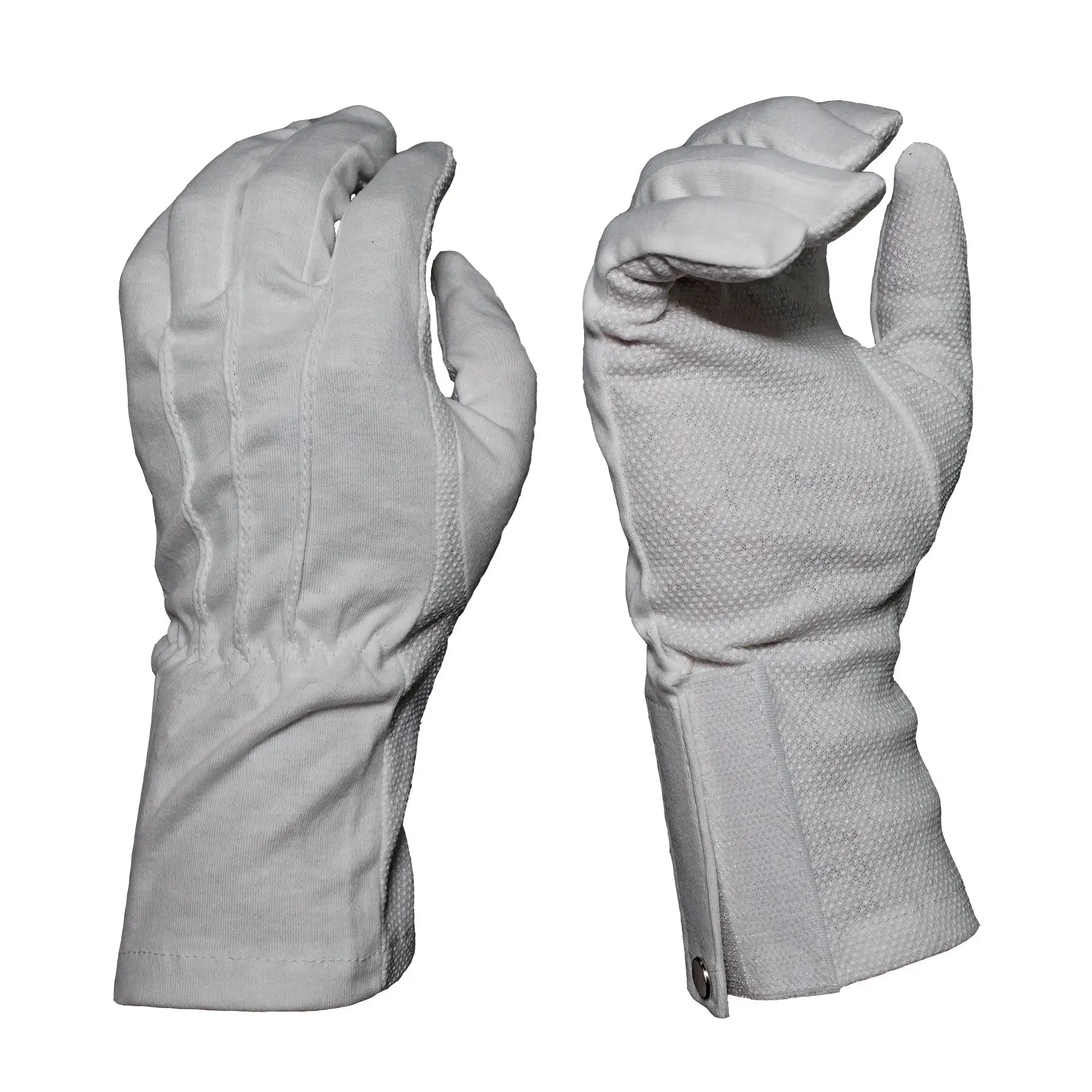 Sweat Absorb Malaysia Cotton Long Sleeve Marching Formal Band Nylon Dress Gloves Dotted For Parade