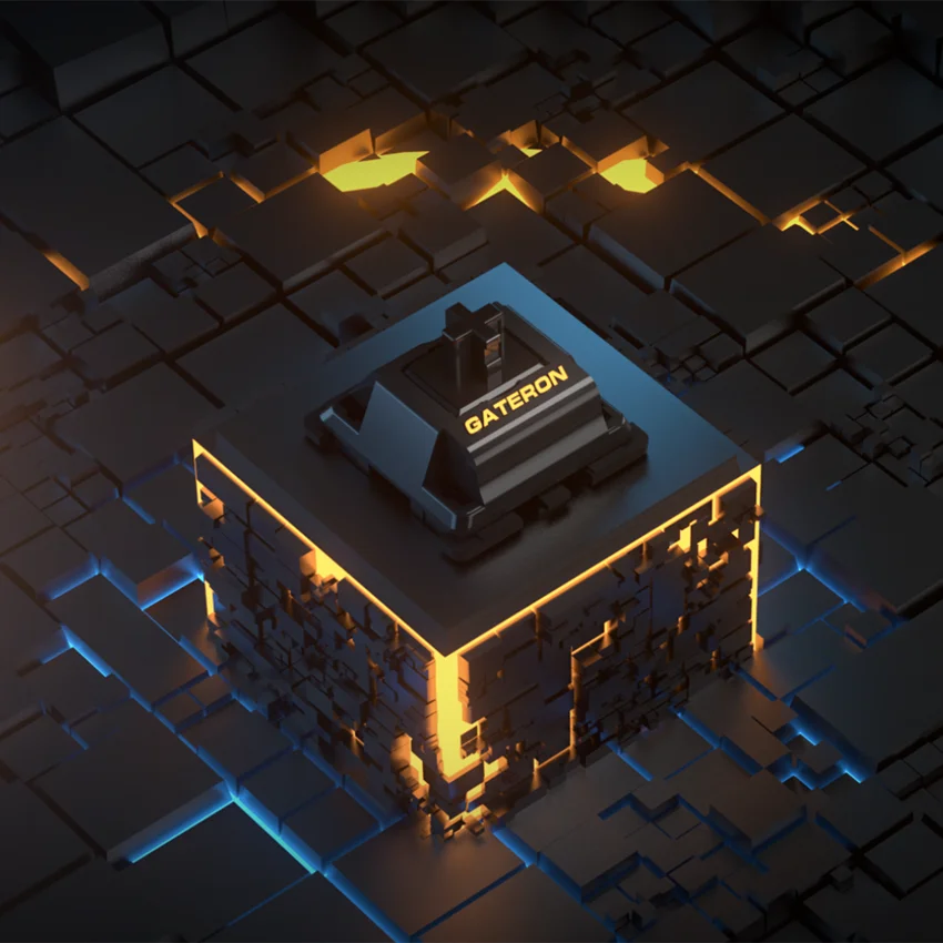 GATERON 2022 new Oil King switch Linear  55g  force customized DIY 5pin Smooth mechanical keyboard switch