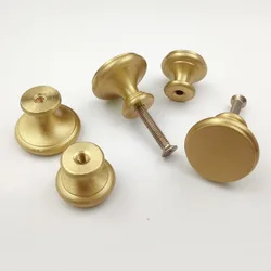 Custom Brass Nordic Oak Black Walnut European Drawer Wardrobe Door Handle Simple Handle Cabinet Single Hole Cone Knobs