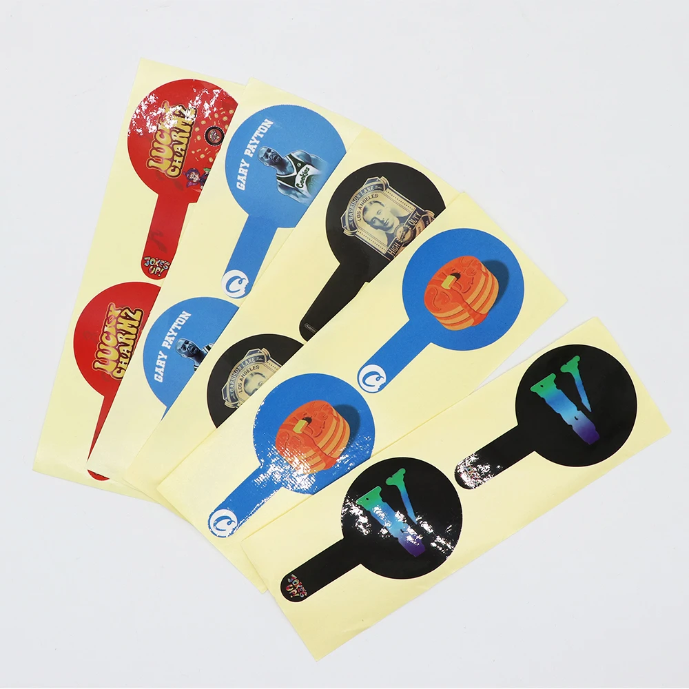 Custom Printed Adhesive Roller Can Tamper-Proof Sealed  Sticker Label Glass Jar Plastic Jar Resistant Matte Glossy Lamination