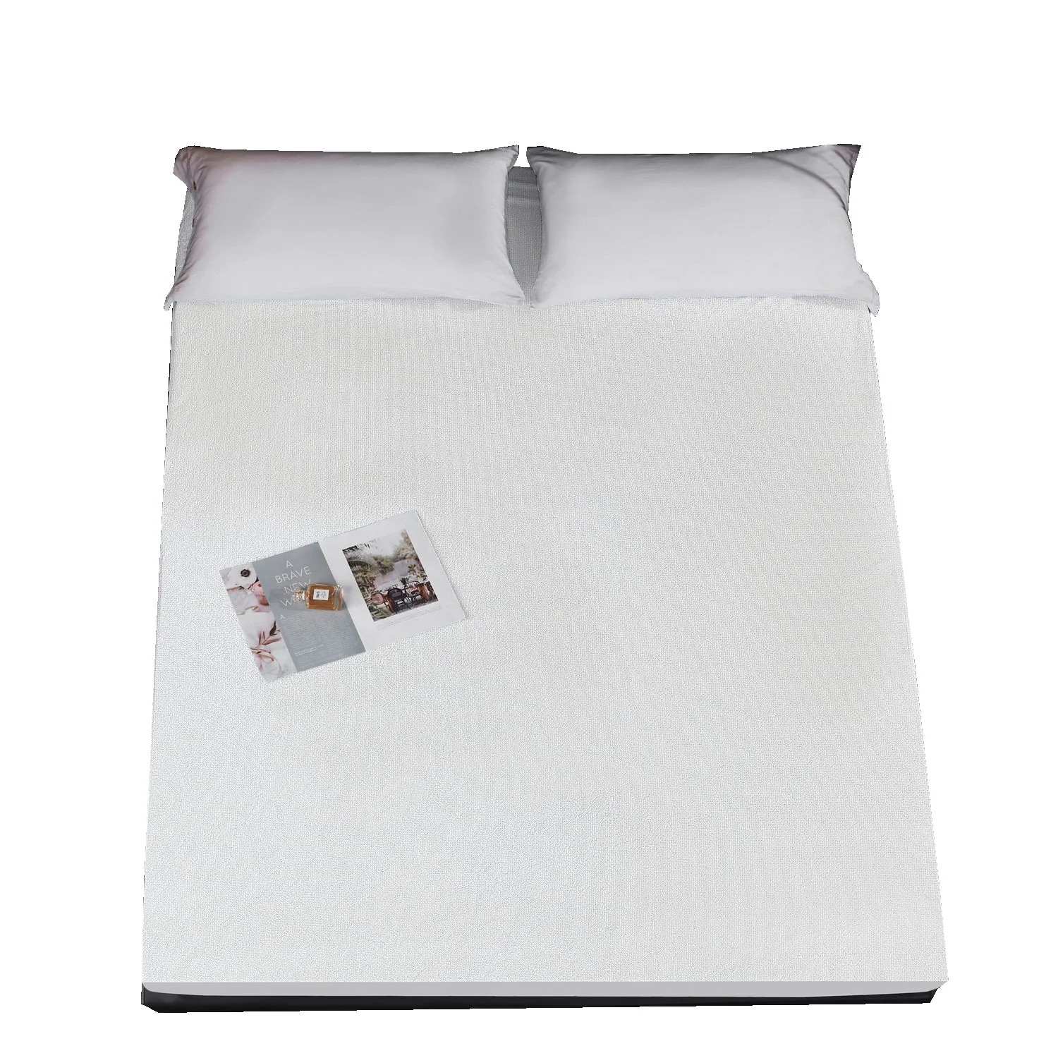 Comfortable to Touch, Custom Size, Luxury Bamboo Fiber Waterproof Mattress Protector, Microfi2018 Bed Protection Pad Bed Mat 60