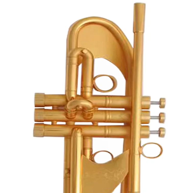Factory directly selling Bb tuning gold plated heavy model trumpet