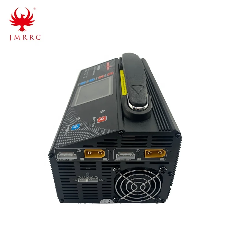 UP600+ Dual Channel 2*600W 25A 2-6S Lipo Balance Charger 1200W High Power Charger For Agriculture Drone JMRRC