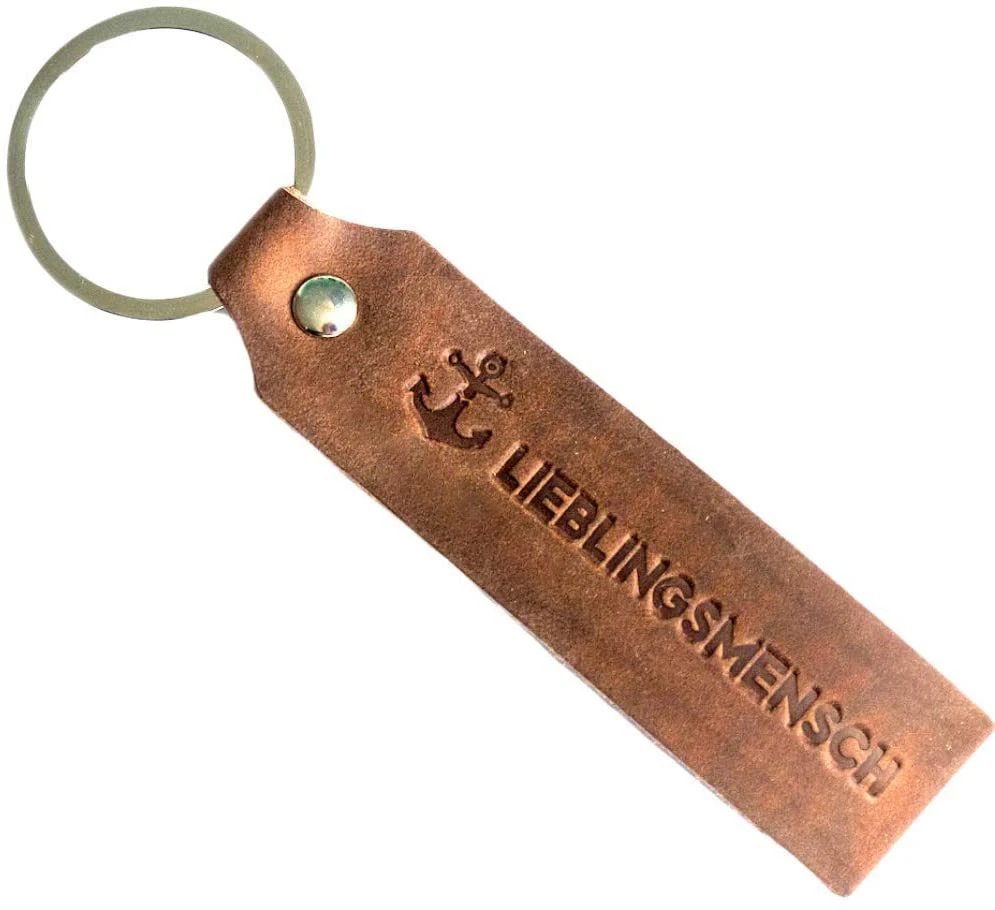 Wholesale Keychain Leather with engraving Custom Logo Key Holder Keyring For Gift Men & Women Cool Metal Keychain