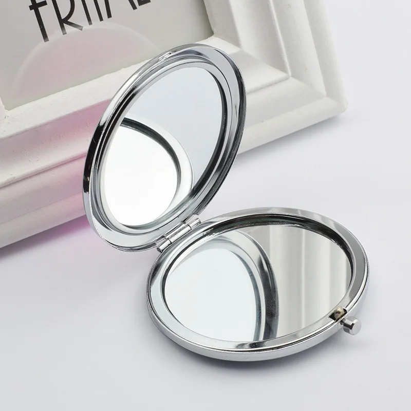 Hot Sale Cosmetics Mirror Round Folding Luxury Makeup Pocket Mirror of Bag Mini Magnification Double Sides Personalized 80g