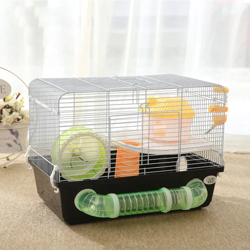 Базовая клетка для домашних животных с трубкой ежика хомяка углубление смотровая