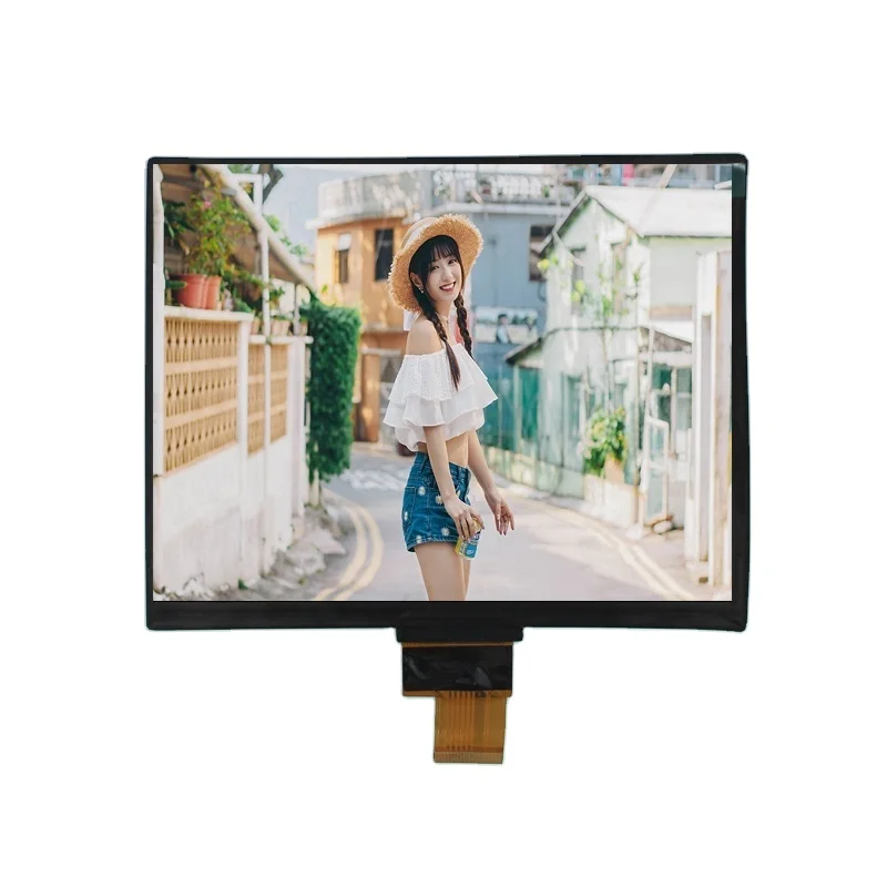 Manufacture 8 inch 1024*768 TFT LCD display IPS 250 nits LCD screen LVDS 40 PIN FPC  LCD module
