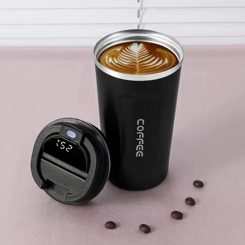 Smart Water Bottle 510ml Led Lid Digital Smart Temperature Control Insulation Bottles Coffee Cups Mugs