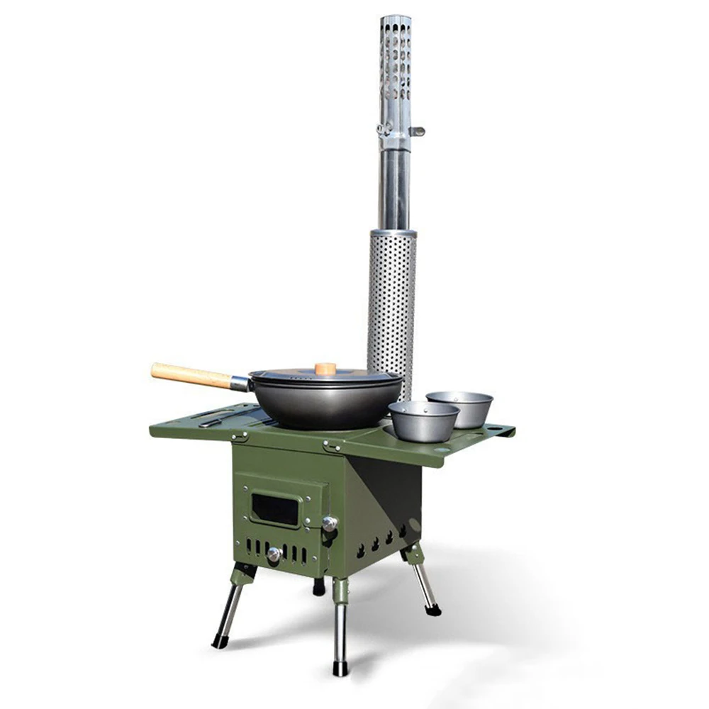 Warmfire Camping Wood Stove Portable Tent Stove Titanium Camping Stove