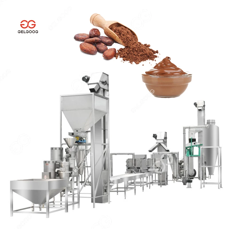 High Efficiency Cacao Bean Powder Production Making Machine Line Cocoa Processing Plant