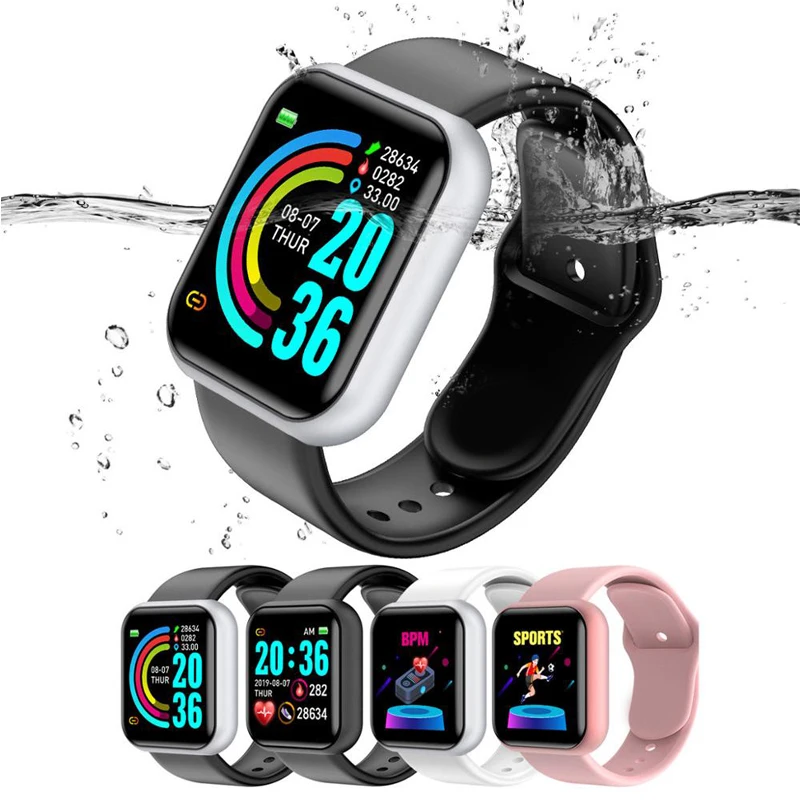 2021 Hot Selling Smart Watch D20 Y68 Reloj heart rate sensor Smart Watch Pro D20 Smartwatch Y68