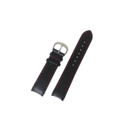 Luxurious custom made classic brand  watch band head Slub genuine leather watch strap