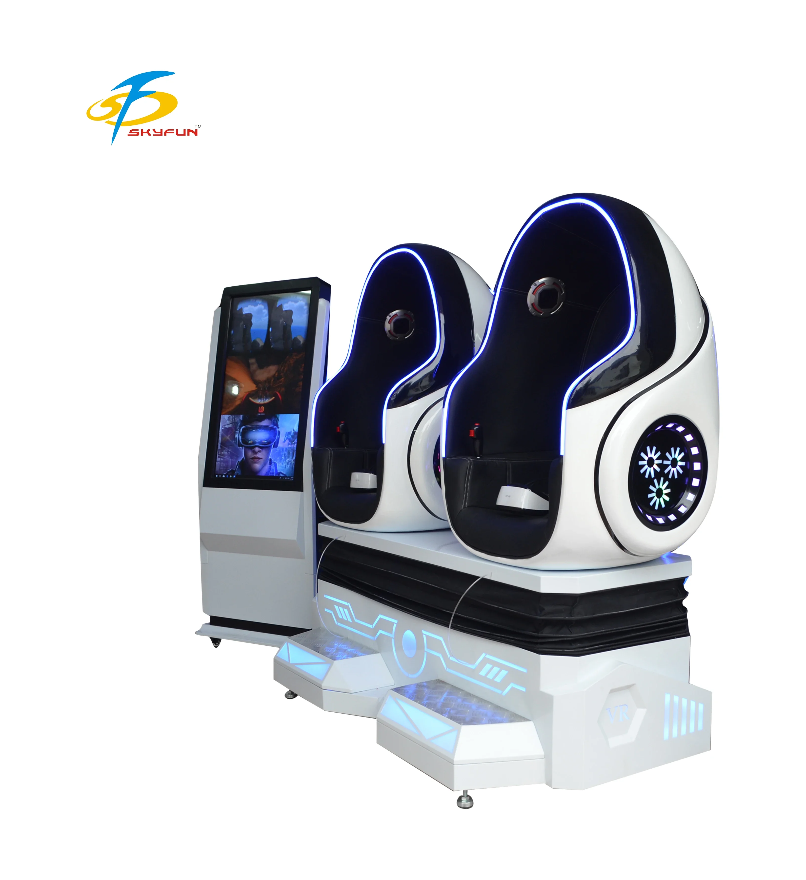 New Amusement Park Rides Virtual Reality 9D VR Cinema VR 9D Cinema Simulator VR Egg Chair