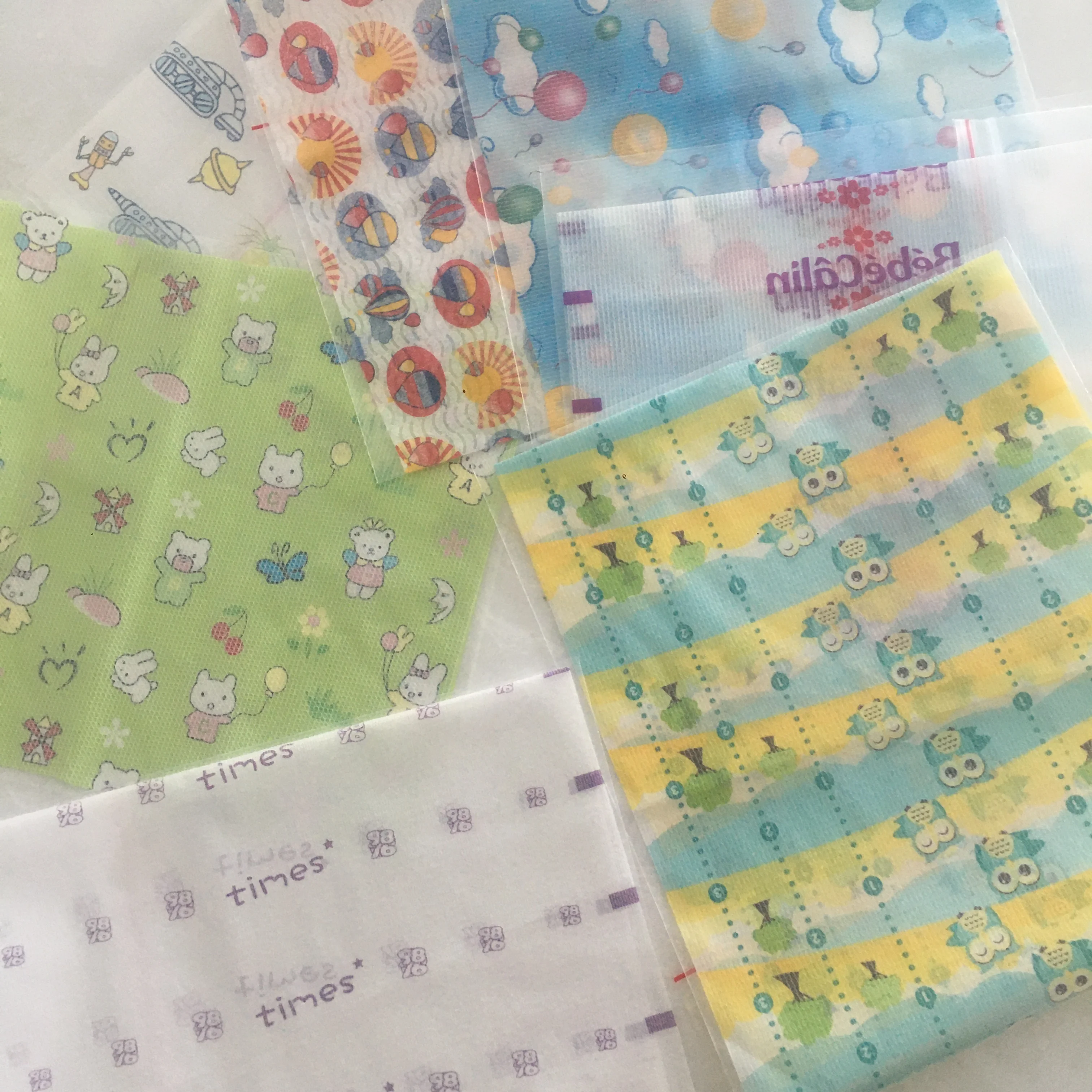 magic frontal tape waist tape PP tape for baby diaper/ adult diaper raw materials manufacturer
