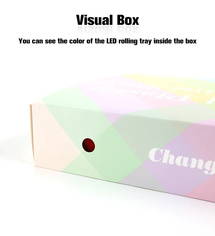 
Factory Wholesale Custom Logo Glowing Rolling Tray Led Tray with Voice Control Serving Music Tray smoking accessories 