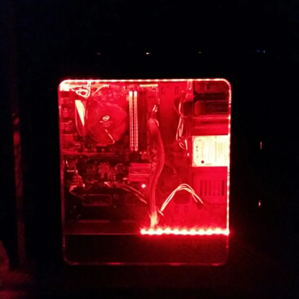 24keys remote led Strip light RGB for pc case 12V DC Background PC Computer Case Adhesive tape Light Molex Connector 4Pin 60leds