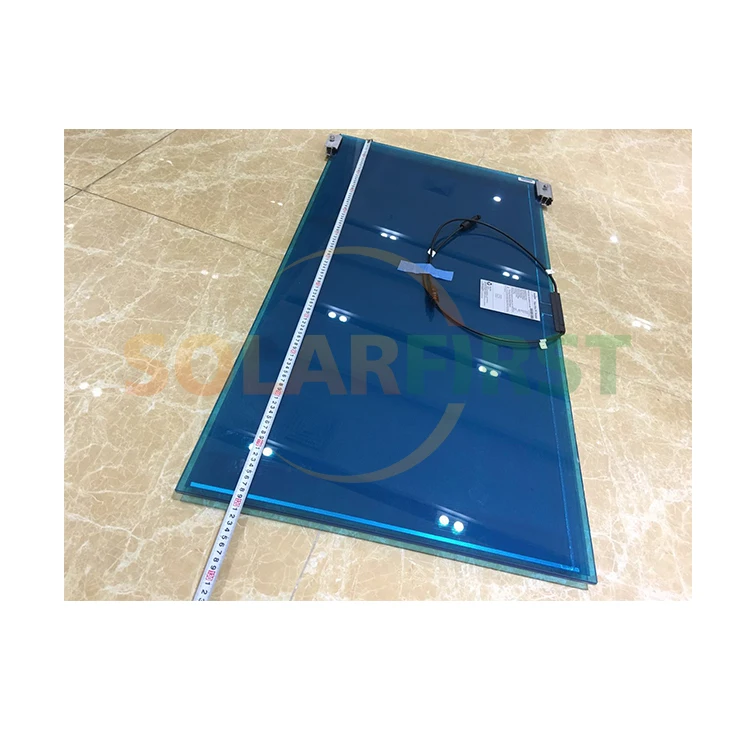 Customized CDTE 30% 40% 50% Transparent Glass Color BIPV Thin Film Solar Panel