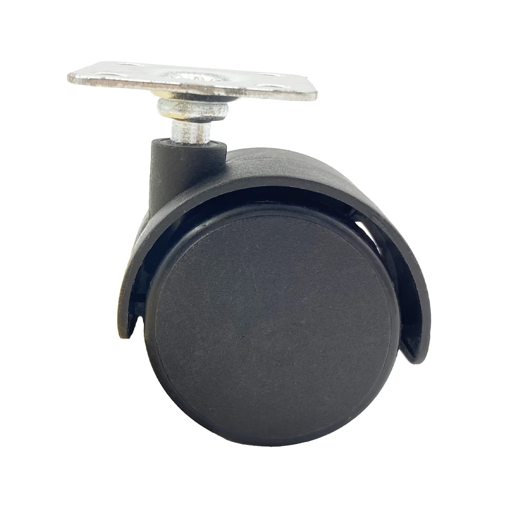 Customized Industrial Steel Office Furniture Swivel Twin Hooded Casters Nylon Swivel Silent Castor Furniture Colson Caster