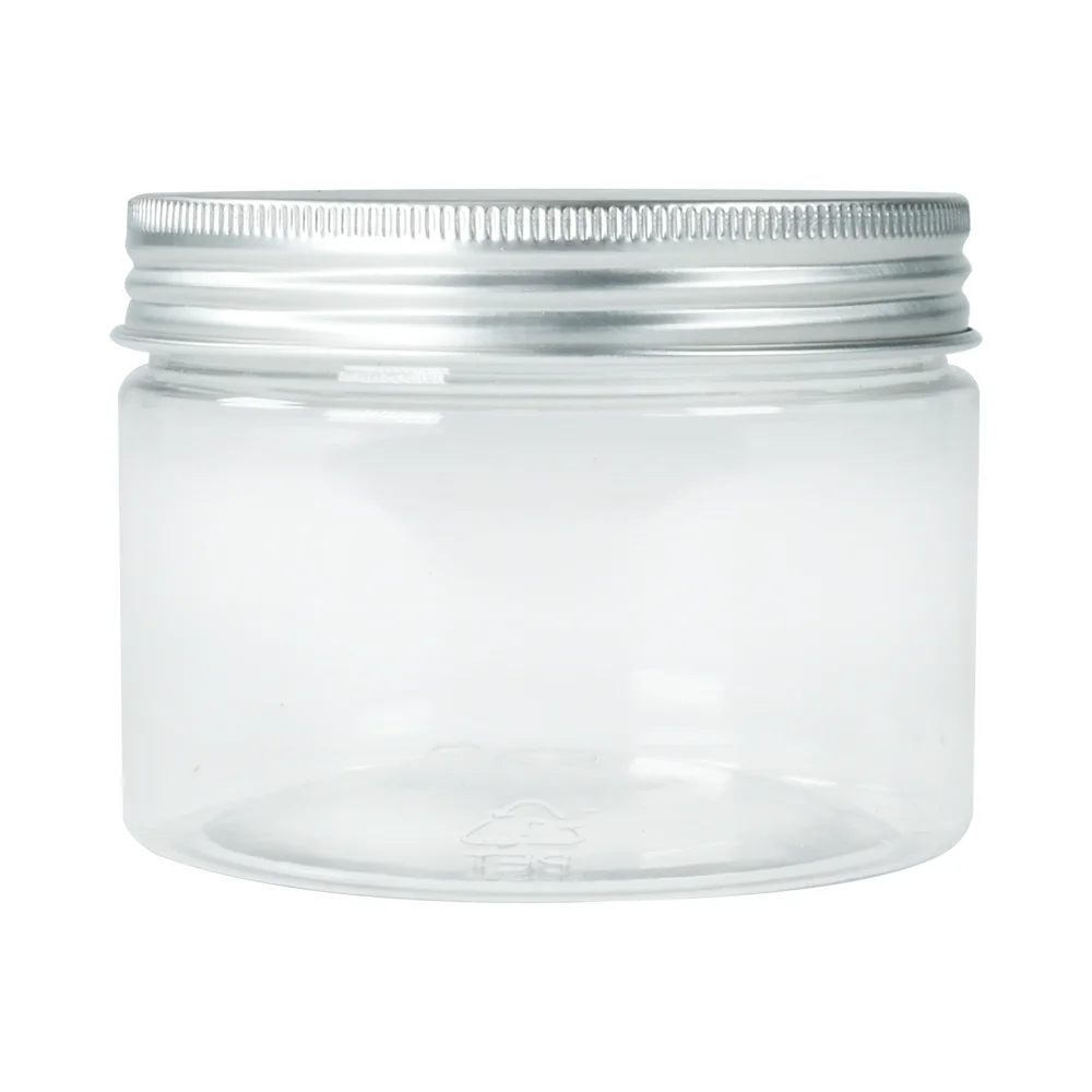 PET Reusable Aluminum Lid Food Coffee Sugar Storage Jar Sealed Jar Tea Candy Container