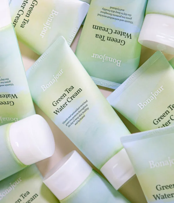 [CPNP/VEGAN] Green Tea Water Cream 100ml/3.38 Fl. oz - Moisturizing Facial Gel Cream for sensitive skin Daily hydrating