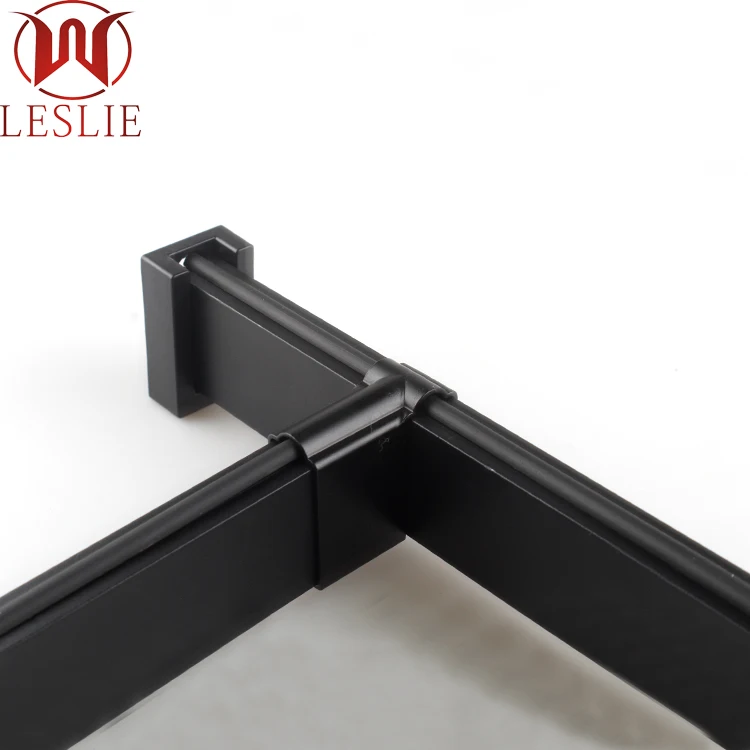 Furniture accessories hanger support boom flange chrome plated wardrobe rail support iron pipe 3 meters clothes rod