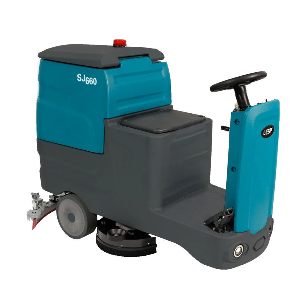 New SJ660/SJ660+ Time-Saving Ride on Floor Scrubber Machine for Busy Schedules