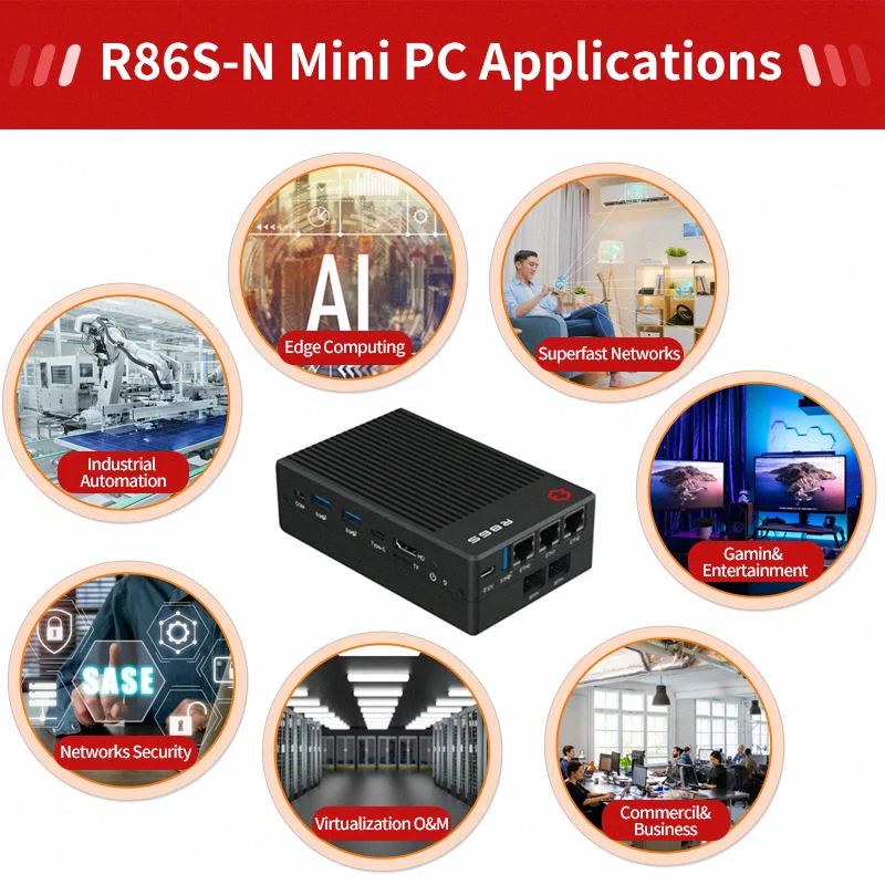Металлический корпус J4125 /N3350/J3455 мини ПК компьютер AK7 с Win10 8 ГБ 128 4 64 вентилятором 4K Linux для проекта игры