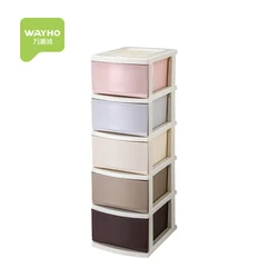 eco-friendly PP plastic KD knock down clothing drawer storage cabinets