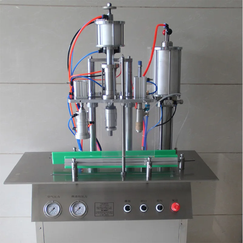 Semi automatic aerosol can gas filling machine for  butane LPG
