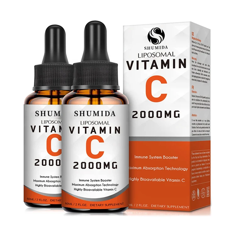OEM ODM VIT C жидкие капли для взрослых иммунная система и антиоксидантная Поддержка высокой абсорбции витамин