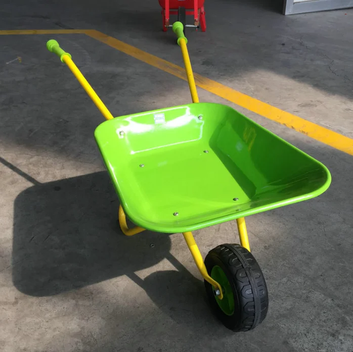 Metal Frame Heavy Duty Strong Kids Wheelbarrow Garden Wheel Barrow wb 0102
