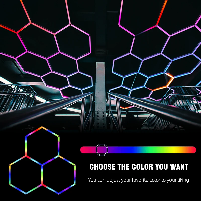 Brandon Intelligence Suspended Honeycomb Work Light 3000 Lumen Dual Color Led Work Light For Garage