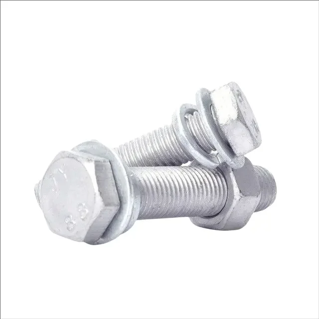 Factory supplied DIN933 Zinc Plated Hex Hexagon Head bolt for sale