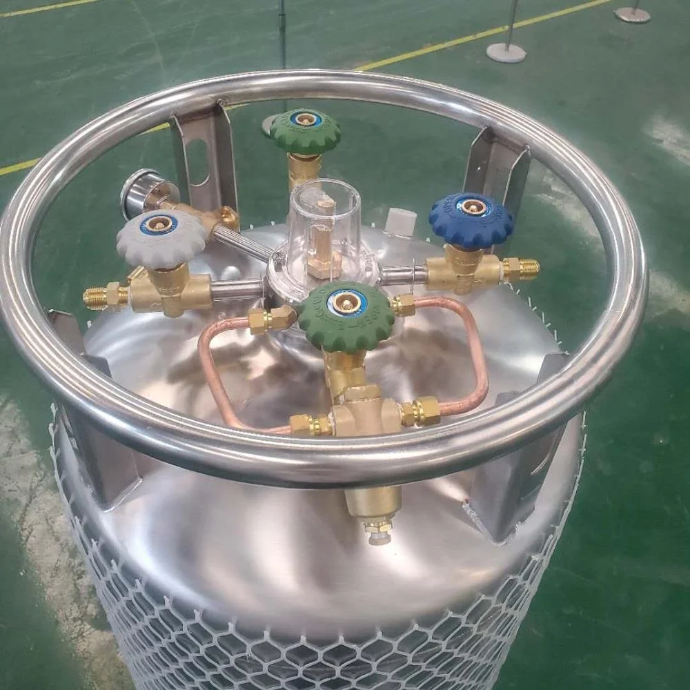 Liquid carbon dioxide gas cylinder, CO2 dewar tank