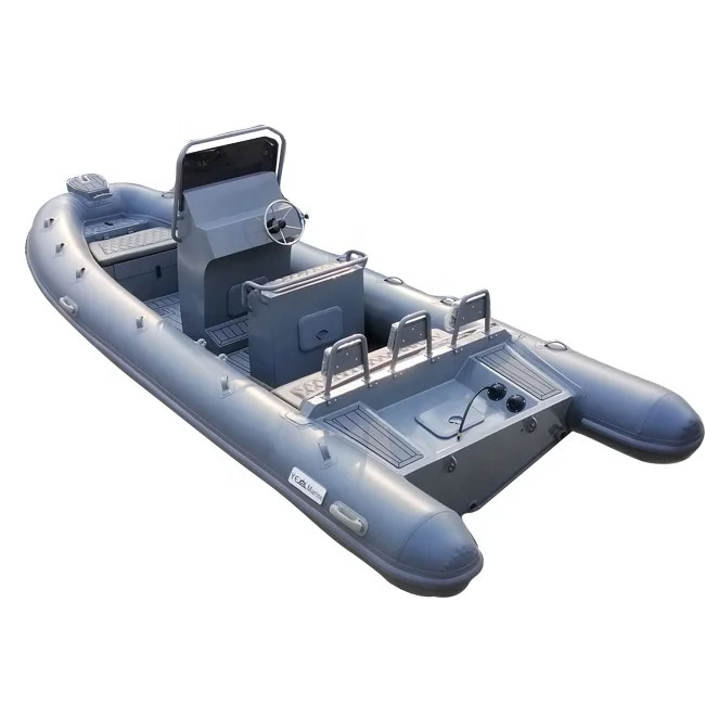 19ft CE Certificate Double Cabin Patrol Hypalon Aluminum Rib Inflatable Boat For Sale