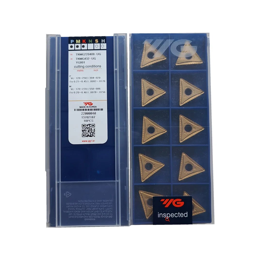 YG -1 TNMG220404-UF TNMG220408-UG TNMG220412-UR TNMG160404-UF TNMG160408-UG TNMG160412-UR YG801 Cutting Carbide  TNMG Inserts