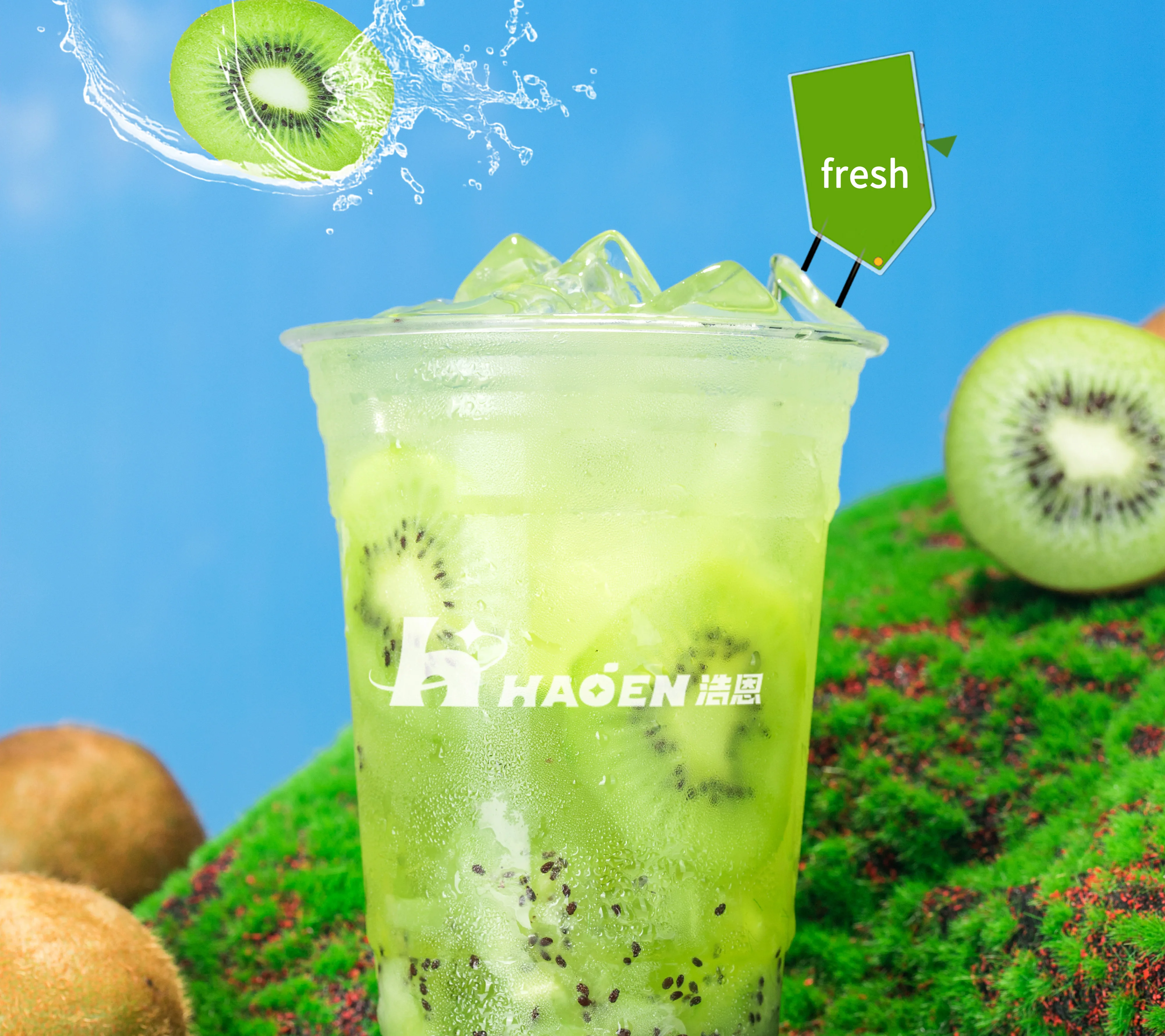 HEFS1.3KG Manufacturers Wholesale Concentrated Fruit Juice Concentrate Delicious Kiwi Fruit Tea Drink Syrup