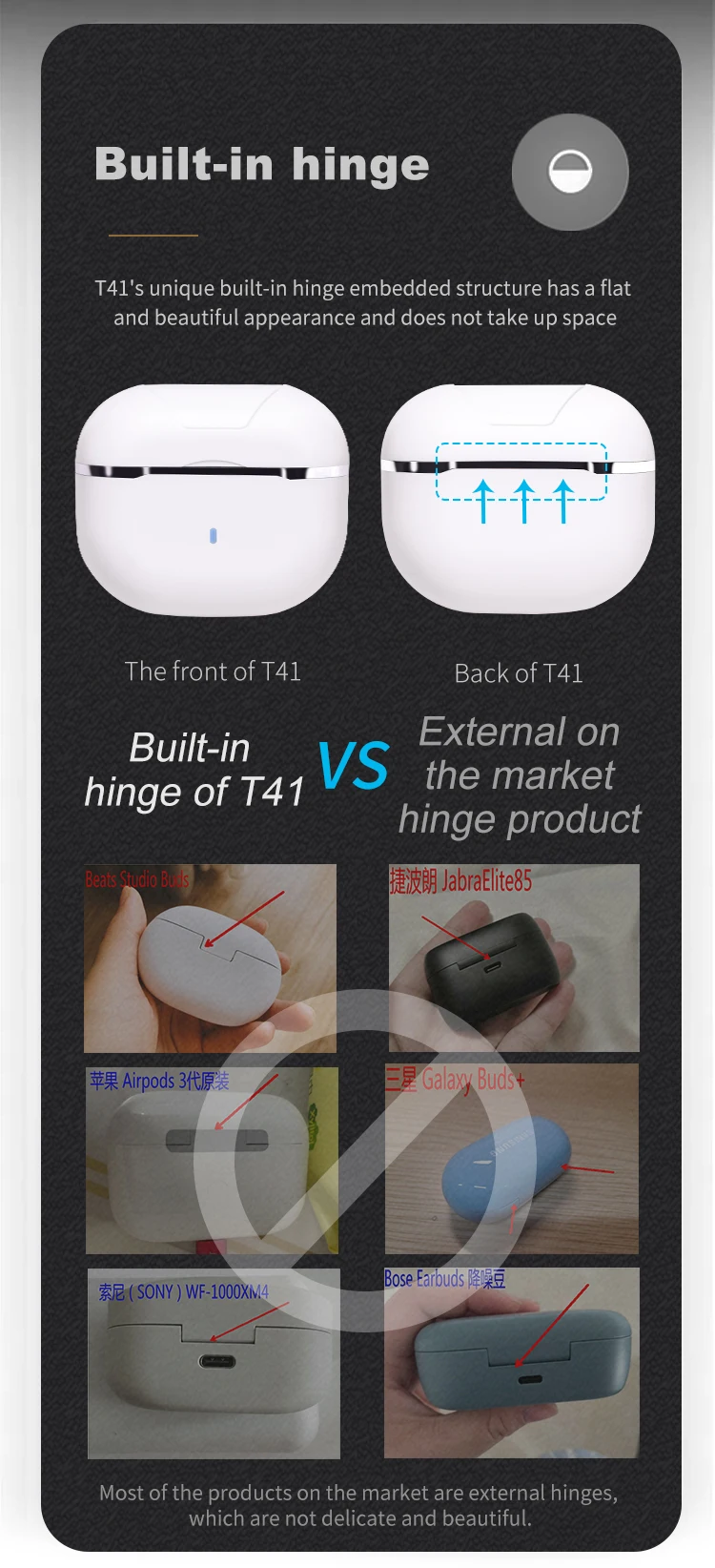 2022 Latest Wholesale Enc Real Tws Noiseless Ear Buds Noise Cancelling Bluetooth 5.0 TWS Enc Earphone Mini True Wireless Earbuds