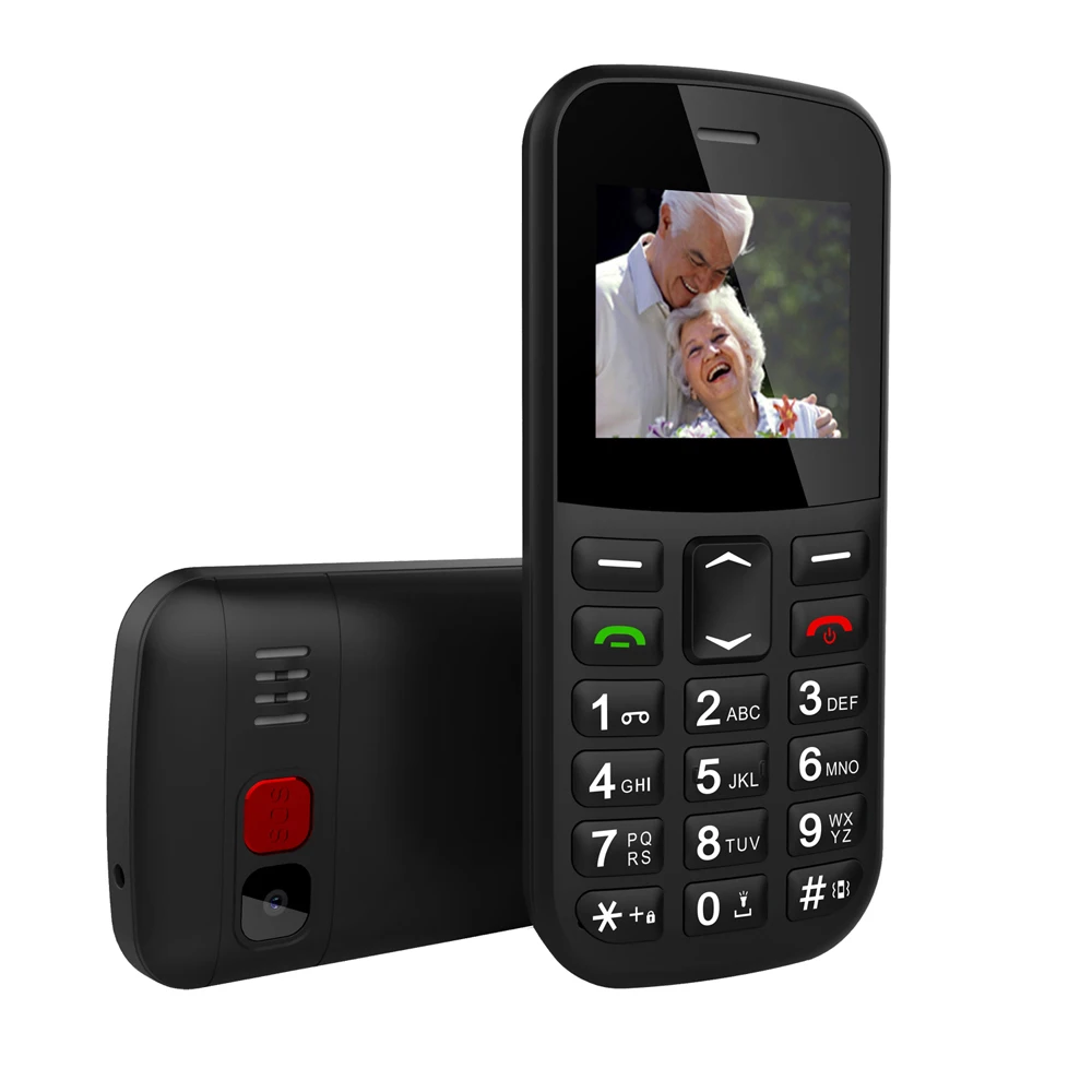 1.77 inch type-C gsm quad band big button unlocked dual SIM handy phone 2g