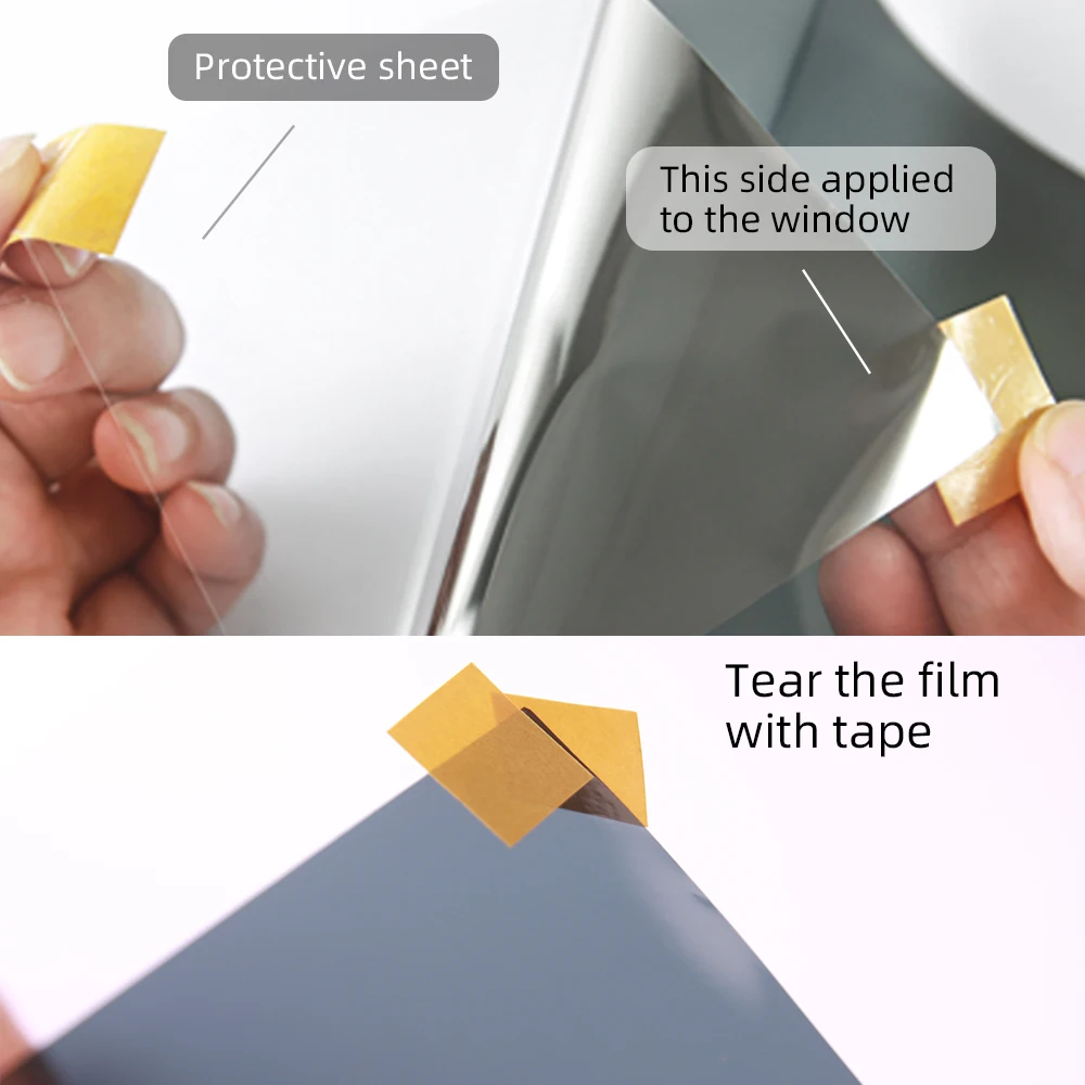 Window Film Heat Insulation One Way Mirror Self-Adhesive Solar Anti-uv Building Film Window Solar Film