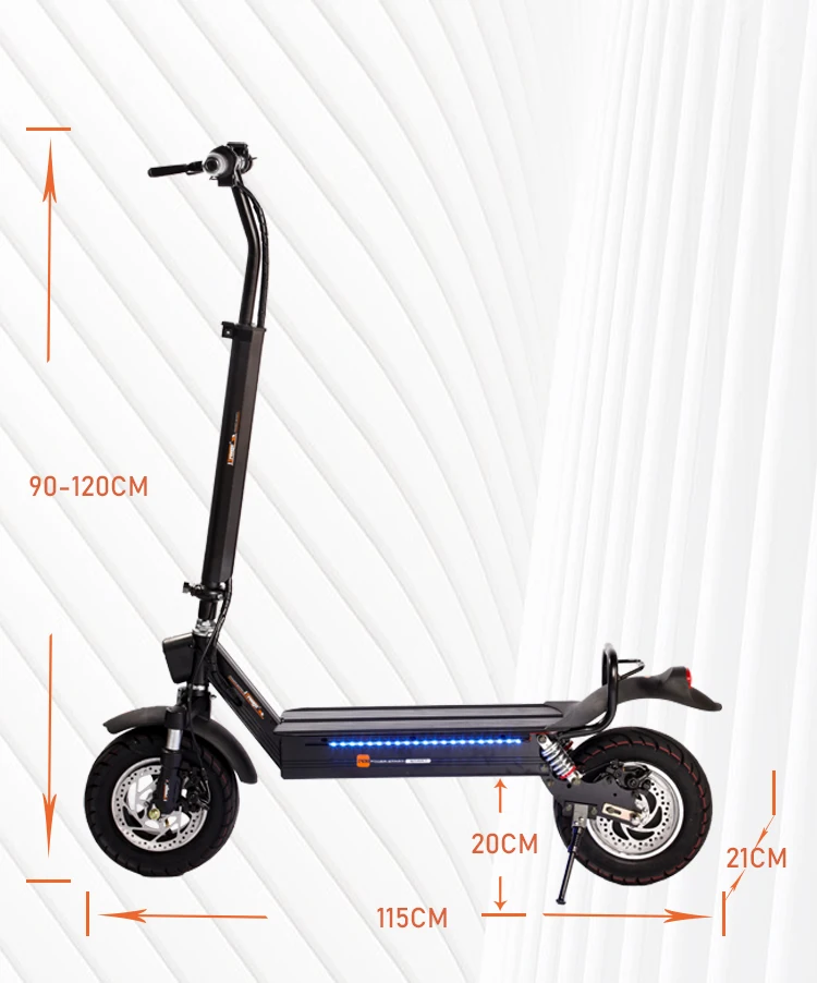Latest 1000W 15 Ah Scooter Electrique 2 Roue Offload Powerfull 50 Kmh Electric Scooters Made In China