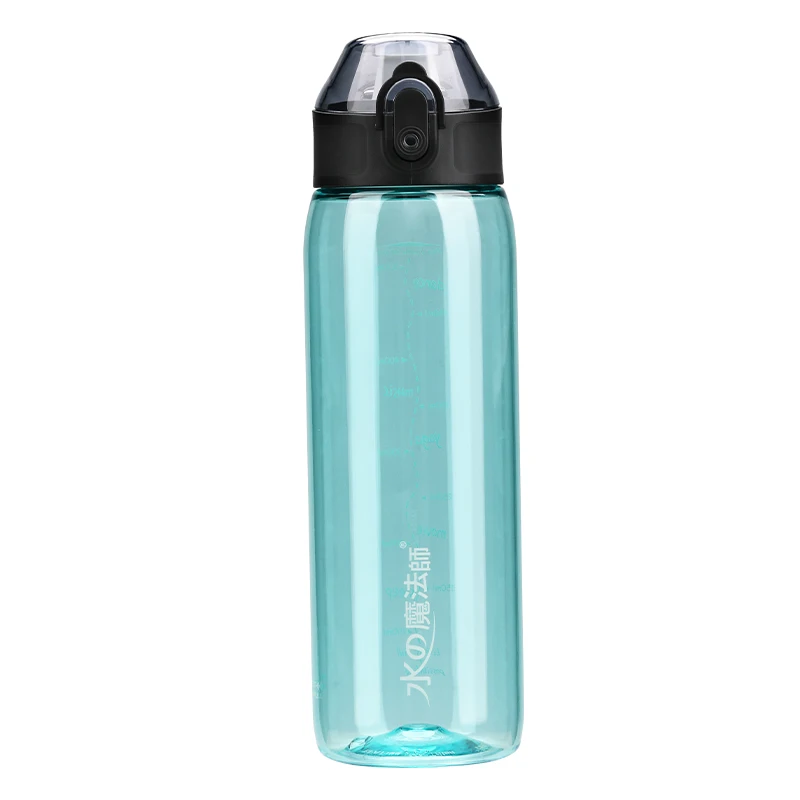 UZSPACE Latest 600ml customized logo tritan BPA free gym flask portable plastic water bottle for sports fitness with flip lid