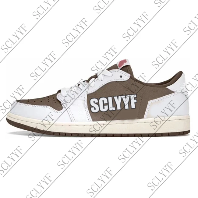 Travis Scoot  x Air Jordan 1 Low Reverse Mocha men women sneakers fashion casual sports shoes basketball shoes
