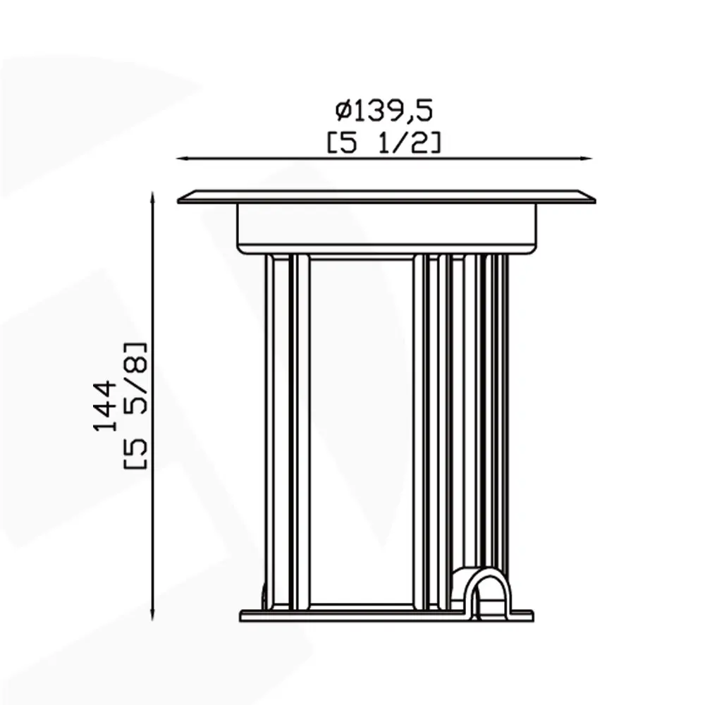 LT2206B Hot Sales Low Voltage Heavy-duty PVC&Solid Brass MR16 LED Bulb Inground Light for Outdoor Decks Fences Steps Lighting