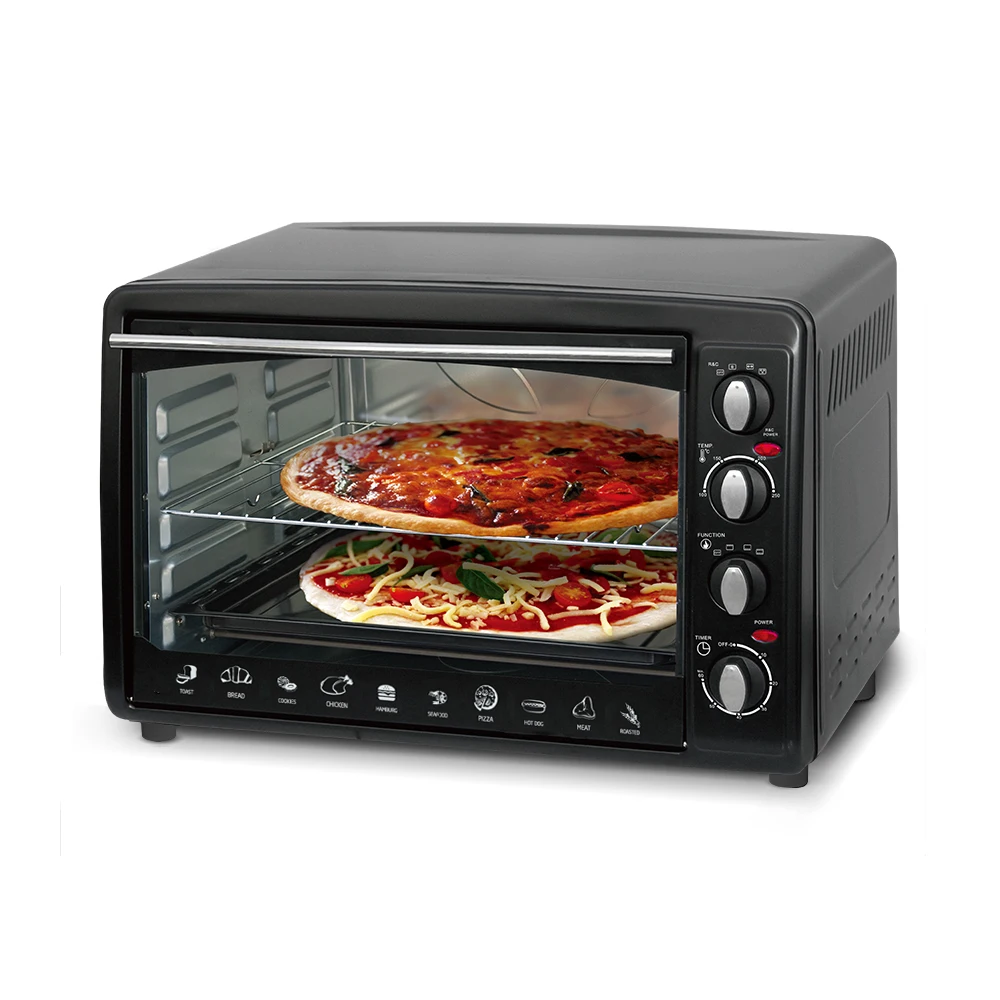 Wholesale Factory Electric Toaster Oven with 4 Knob Control Metal Toaster Pizza Oven Hotel Application Bake Toast Warm Functions
